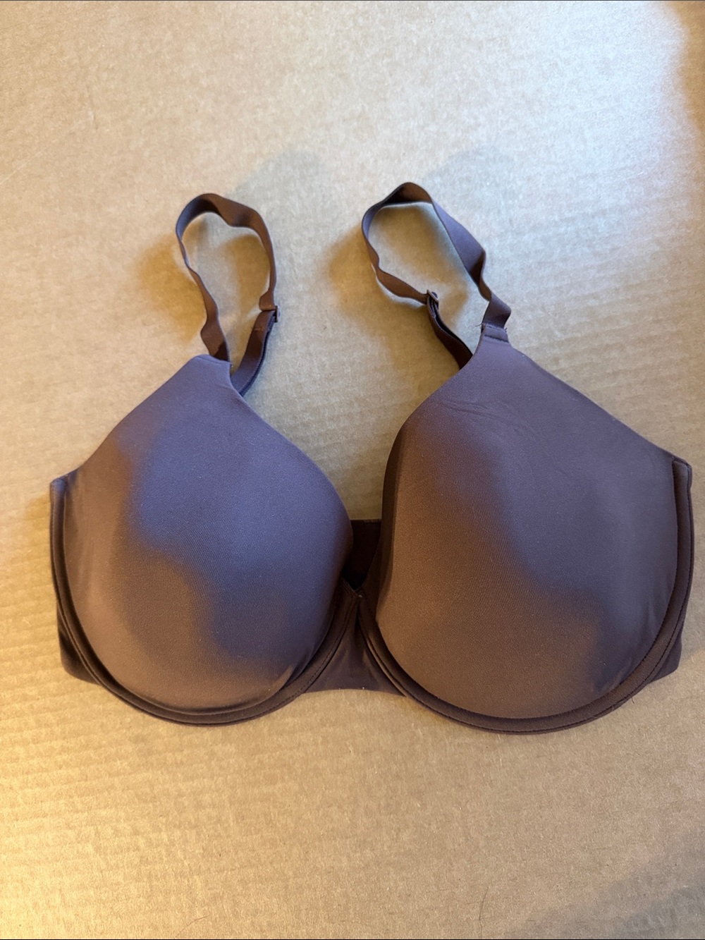 Skims Smooth T-Shirt Bra in Dark Brown - Women Intimates 36DD